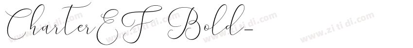 CharterEF Bold字体转换